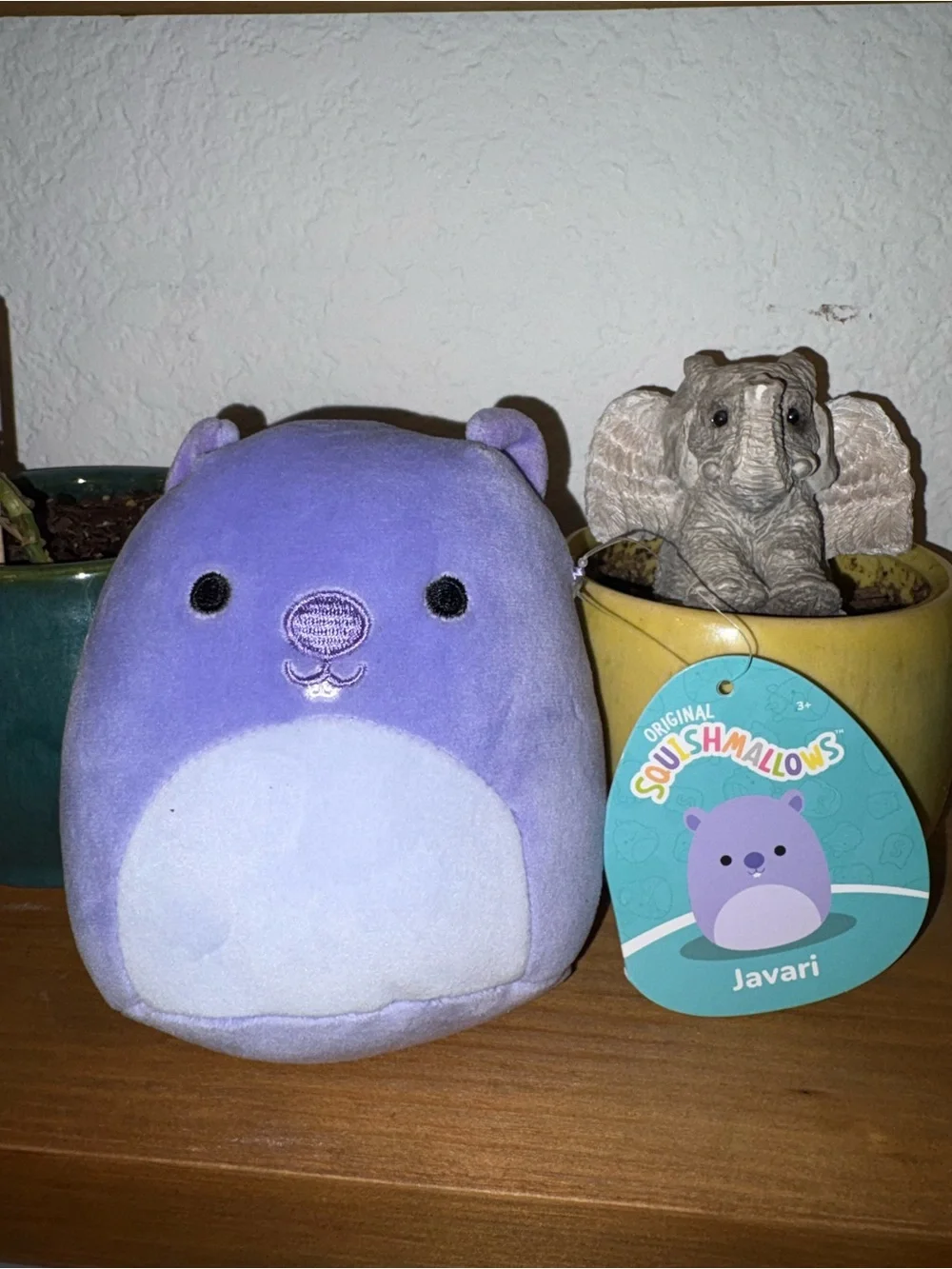 Squishmallows BAG STUFFER Javari Purple Plush - Lavender and White Cuddly Toy